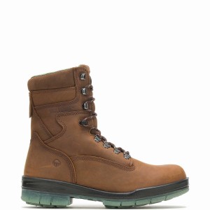 Buty Robocze Wolverine I-90 DuraShocks® Waterproof Insulated Steel Toe 8" Męskie Brązowe | ZDO1098US