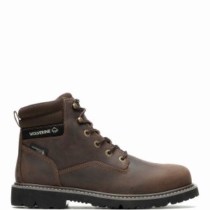 Buty Robocze Wolverine Revival 6" Męskie Ciemny Brązowe | FPX4119BG