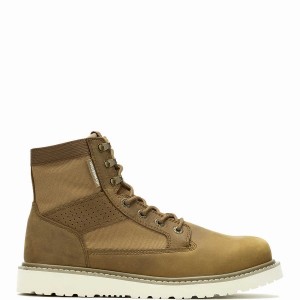 Buty Robocze Wolverine Trade Wedge Unlined Canvas 6" Męskie Brązowe | GLE8914BY