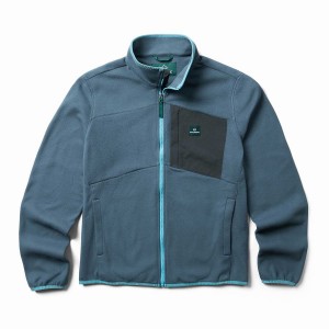 Kurtki Wolverine Wilderness Fleece Męskie Niebieskie | QVV1564QP