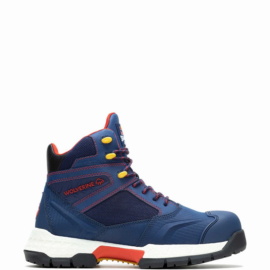 Buty Robocze Wolverine x Red Bull Scramble Series Rush UltraSpring™ Męskie Niebieskie | CNC1100WL