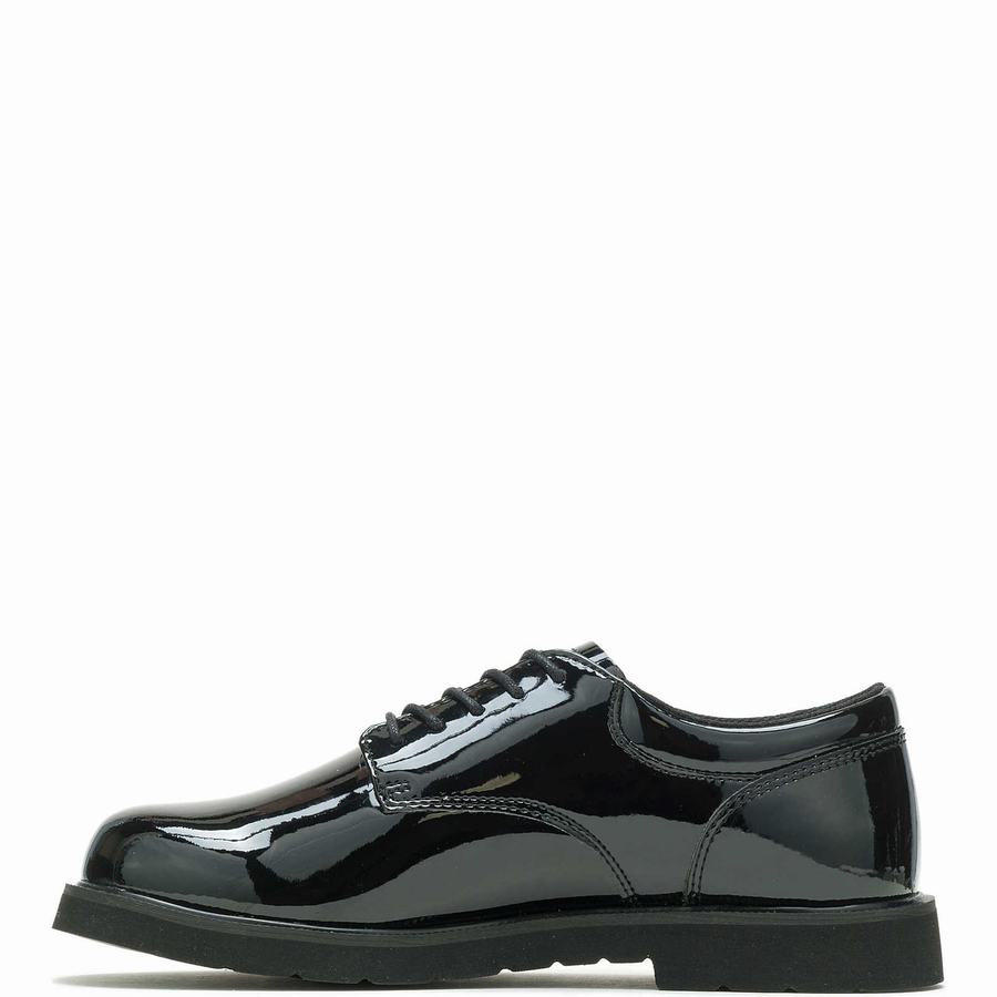 Buty Wolverine High Gloss Duty Oxford Damskie Czarne | NRC1912CO