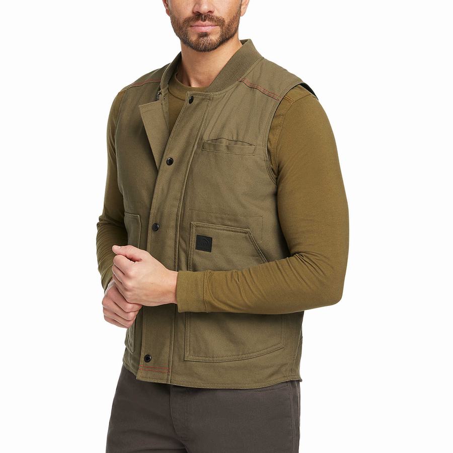 Kamizelka Wolverine Guardian Cotton™ Work Męskie Ciemny Zielone | LNI9065AC