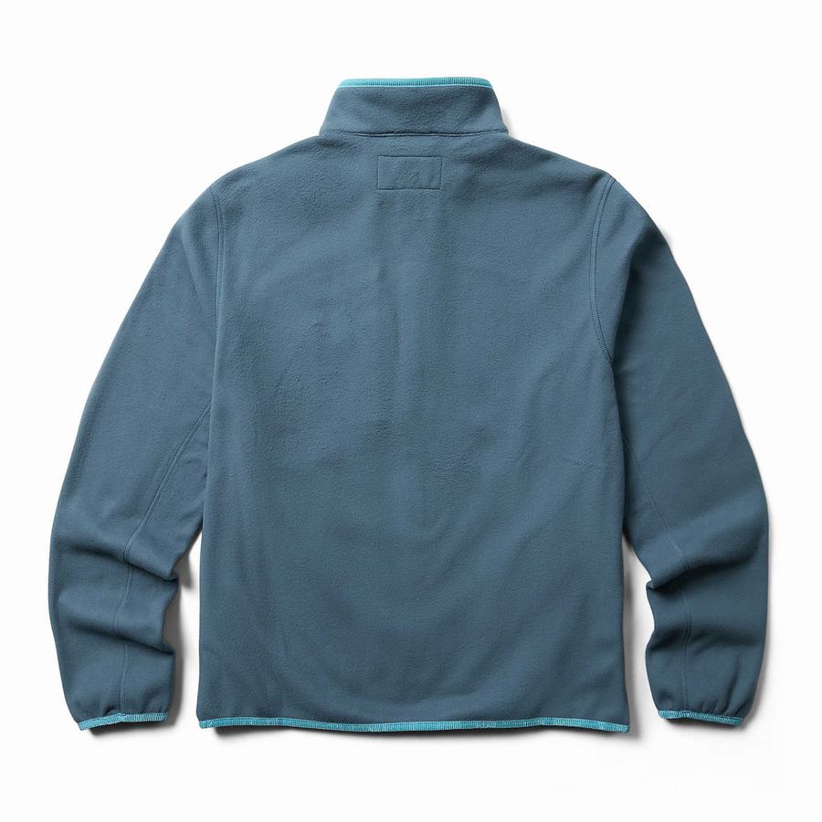 Kurtki Wolverine Wilderness Fleece Męskie Niebieskie | QVV1564QP